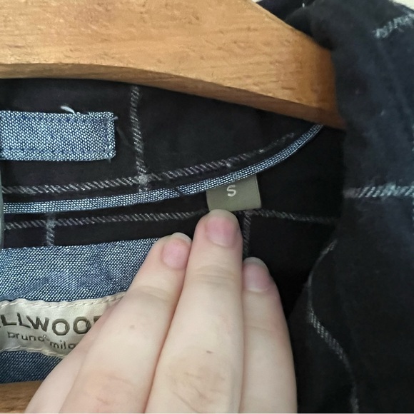 Tallwoods Bruno Milano Black & White Flannel Shirt - Picture 4 of 5